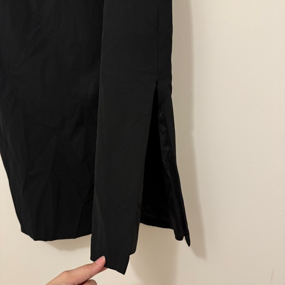 Bardot Off the Shoulder Midi Dress Size Medium 8 Black Cocktail Event Party - Picture 6 of 11